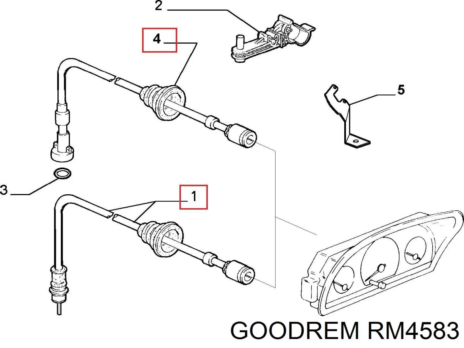 RM4583 Goodrem cable velocímetro