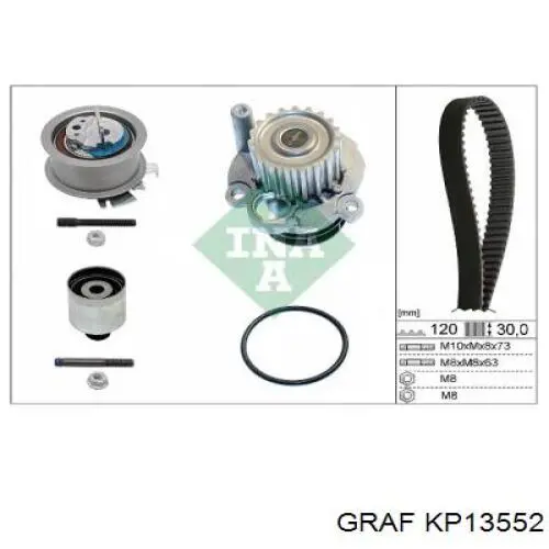 Juego de correas dentadas Graf KP13552 precio, desde 156,66 EUR