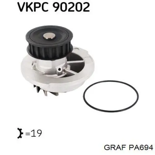Comprar PA694 Graf Bomba de agua para motor