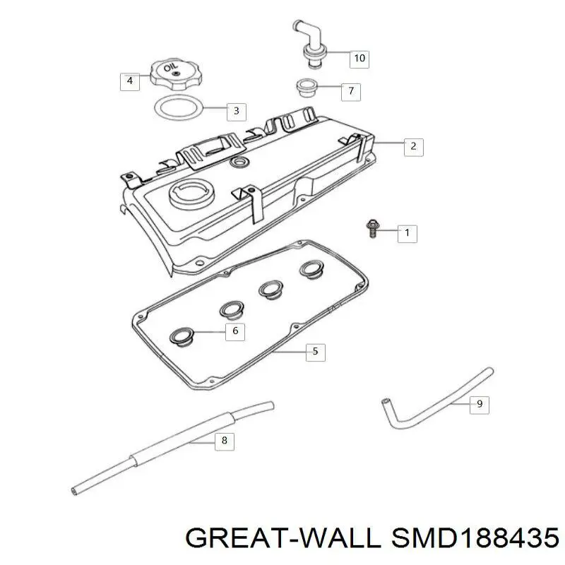 Junta tapa válvula Great Wall SMD188435 precio, desde 9,93 EUR