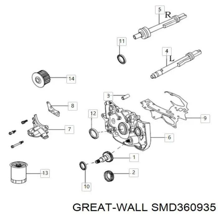 Comprar SMD360935 Great Wall Filtros de aceite