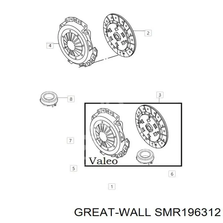 Disco de embrague Great Wall SMR196312 precio, desde 68,59 EUR