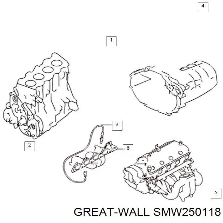 Sensor de presión del aire de admisión para Great Wall Hover (CC646)