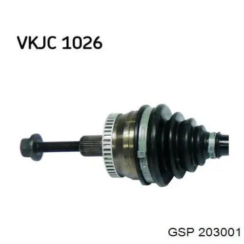 8D0407452AX VAG Semieje delantero derecho