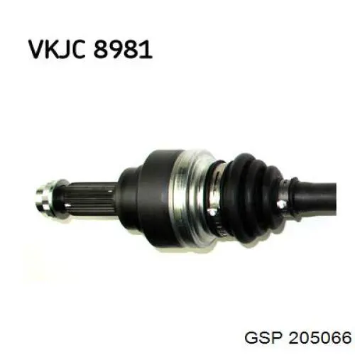 VKJC 8981 SKF árbol de transmisión trasero izquierdo