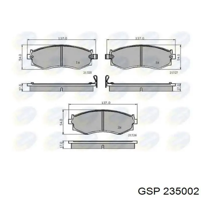 Semieje delantero GSP 235002 precio, desde 133,45 EUR