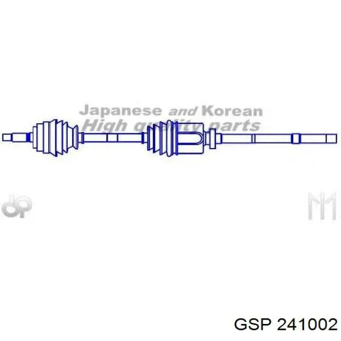 Semieje delantero derecho Sercore 22075A