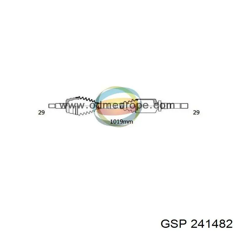 XX39100JG74B Market (OEM) árbol de transmisión delantero derecho