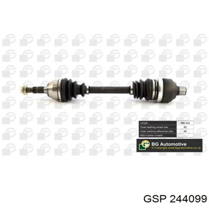 Semieje delantero derecho 13214837 General Motors