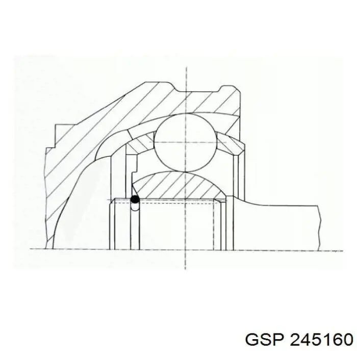 Semieje delantero izquierdo GKN-Spidan 21669