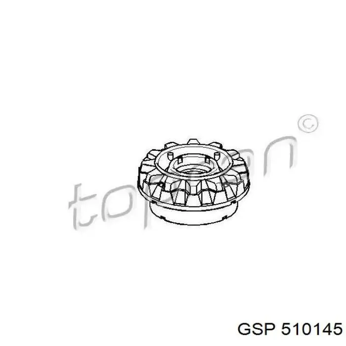 Soporte del amortiguador delantero 6N0412331A VAG