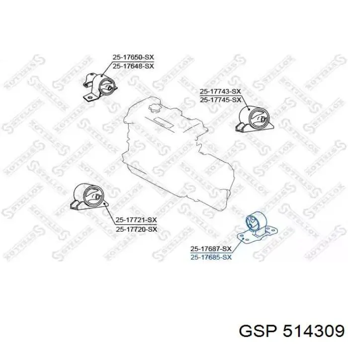 Comprar 112204U700 Nissan/Infiniti Soporte izquierdo del motor