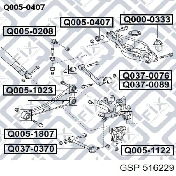 Comprar 516229 GSP Buje del brazo inferior trasero