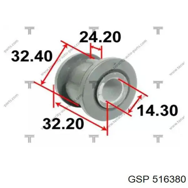 Comprar 516380 GSP Silentblock de montaje de la cremallera de dirección