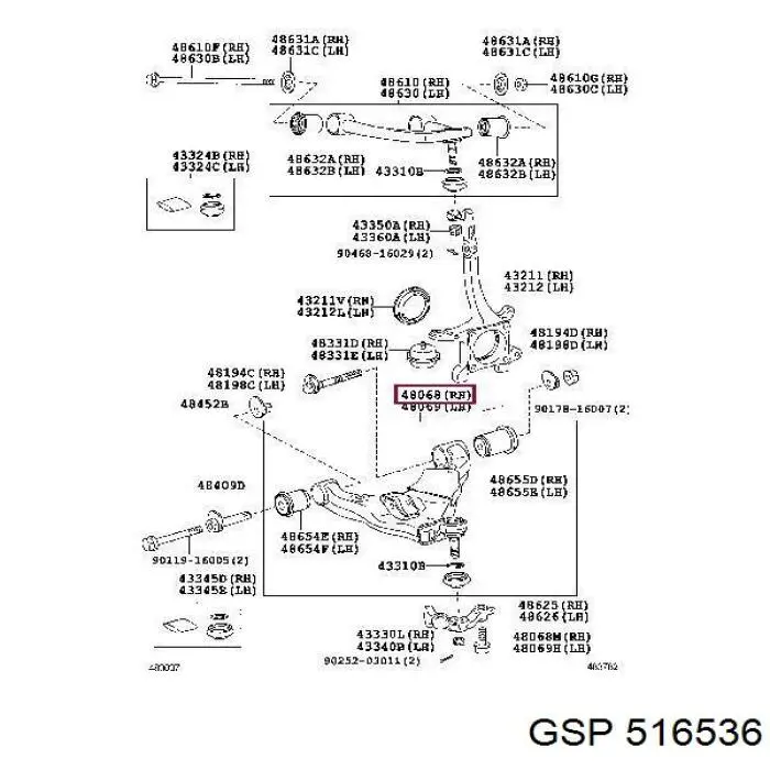 Comprar 516536 GSP Silentblock