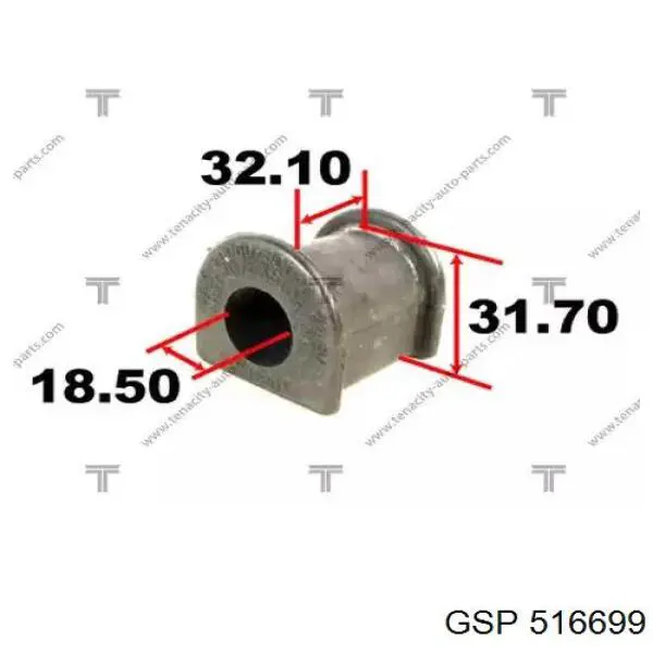 Comprar 516699 GSP Silentblock de montaje de la cremallera de dirección
