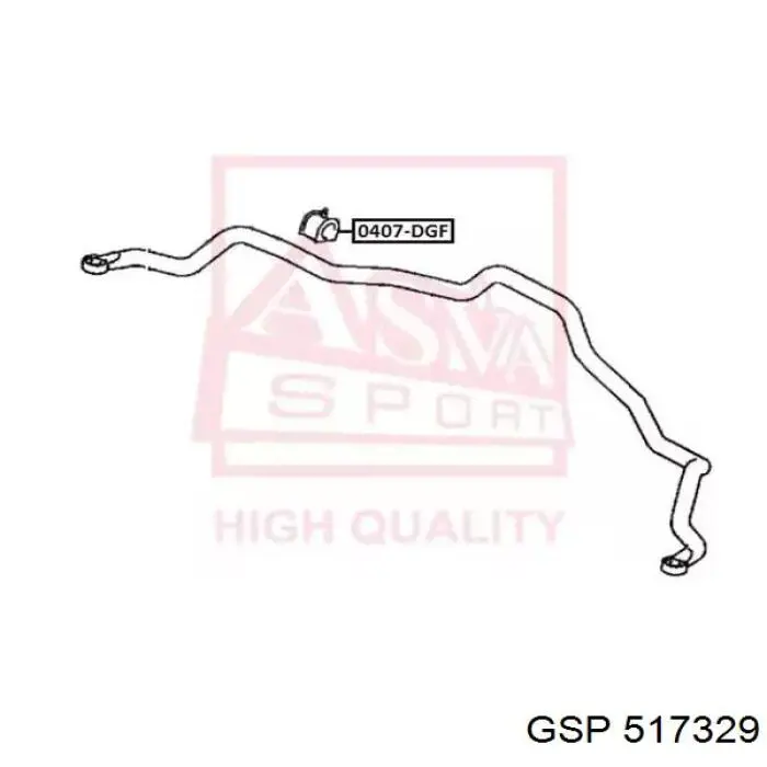 Buje de barra estabilizadora delantera GSP 517329 precio, desde 2,85 EUR