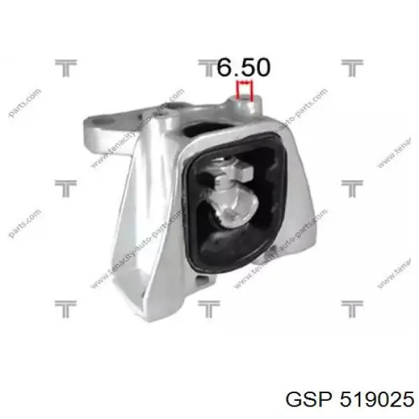 57228 Metalcaucho Soporte de motor izquierdo