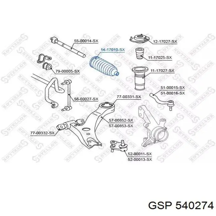 Fuelle dirección 4553506060 Toyota
