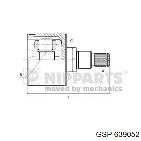 Junta homocinética interna delantera izquierda GSP 639052 precio, desde 40,37 EUR