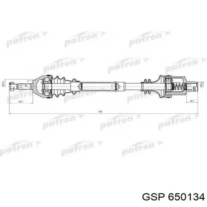 Junta homocinética interna delantera G7E004PC Pascal