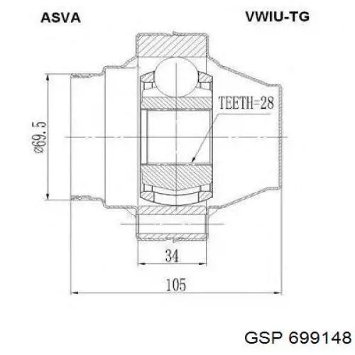 Comprar 450056 Trakmotive/Surtrack Junta homocinética interna delantera