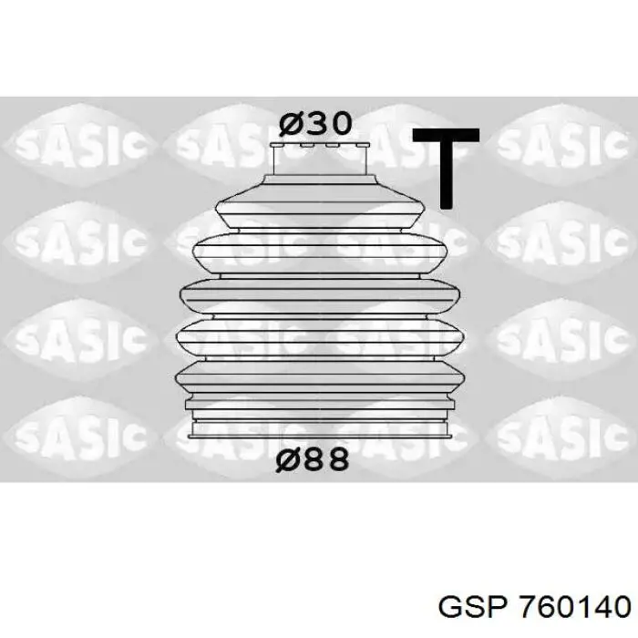 760140 GSP fuelle, árbol de transmisión delantero interior