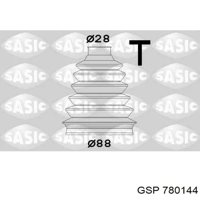 780144 GSP fuelle, árbol de transmisión delantero exterior