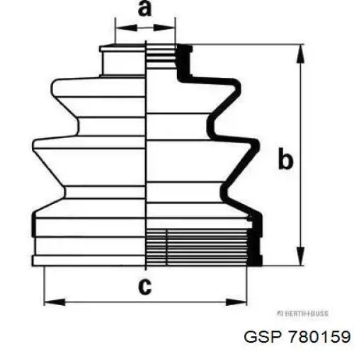 Fuelle de transmisión delantero exterior K11856 Fare