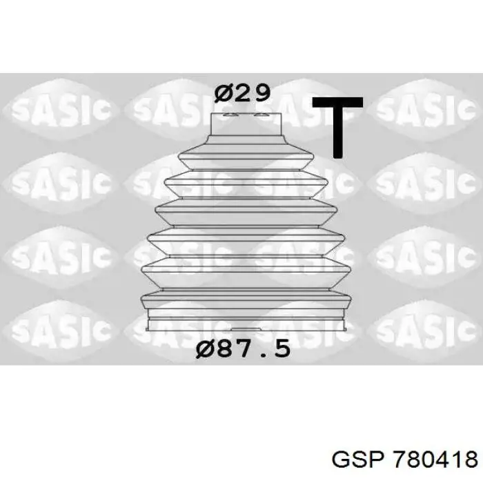 780418 GSP fuelle, árbol de transmisión delantero exterior