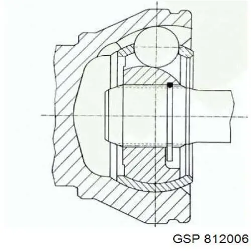 812006 GSP junta homocinética exterior delantera