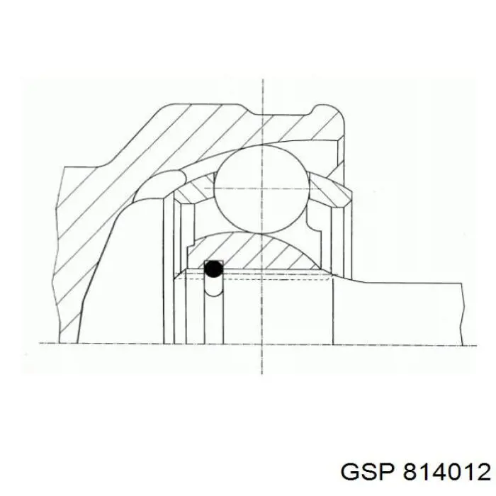 814012 GSP junta homocinética exterior delantera