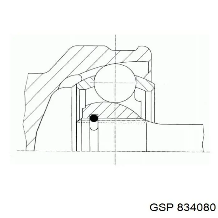 834080 GSP junta homocinética exterior delantera