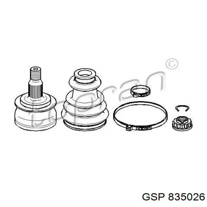 Comprar 835026 GSP Junta homocinetica