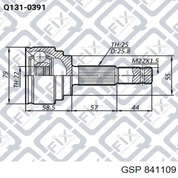 841109 GSP Junta homocinética