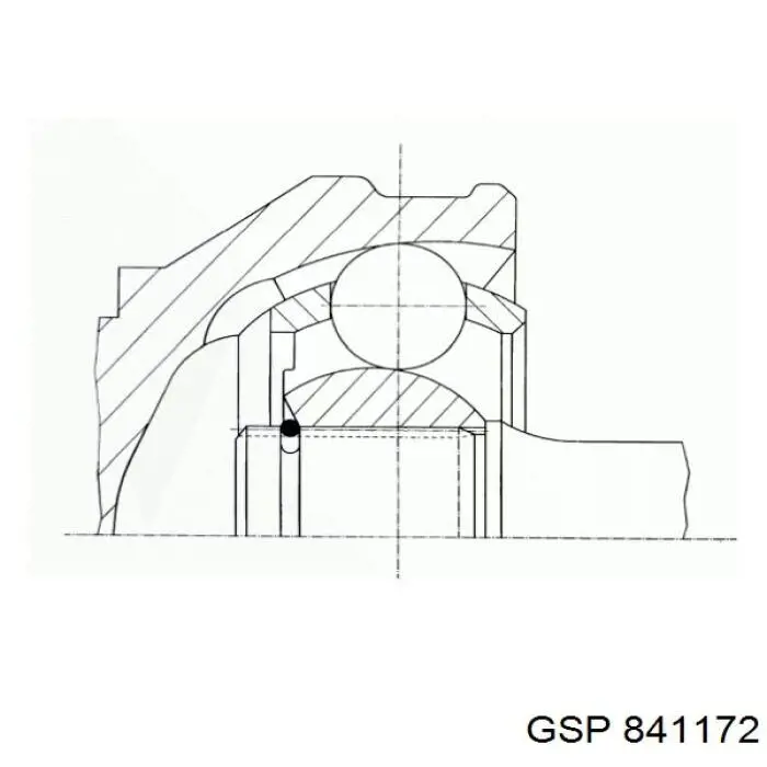 841172 GSP junta homocinética exterior delantera