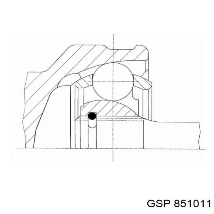 851011 GSP junta homocinética exterior delantera