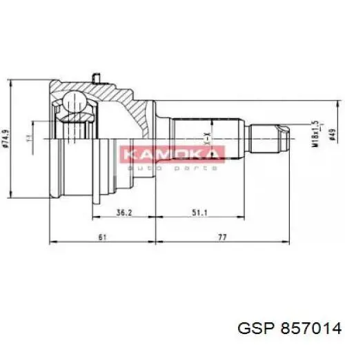 Comprar 16267 Mapco Junta homocinetica