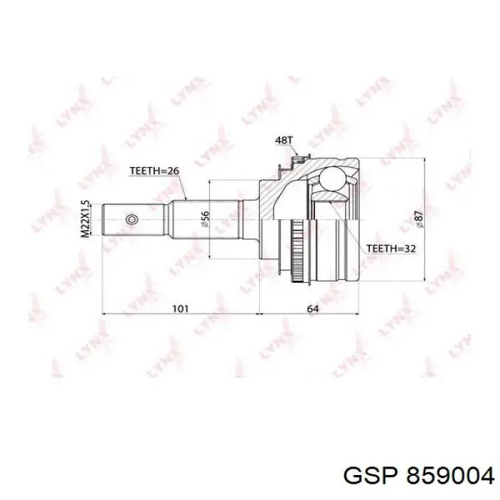 Junta homocinetica 859004 GSP