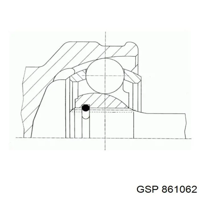 Junta homocinética exterior delantera para Volkswagen AMAROK (2H)