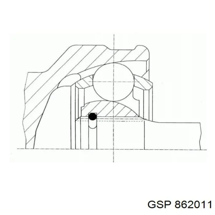 303426 GKN-Spidan junta homocinética exterior delantera