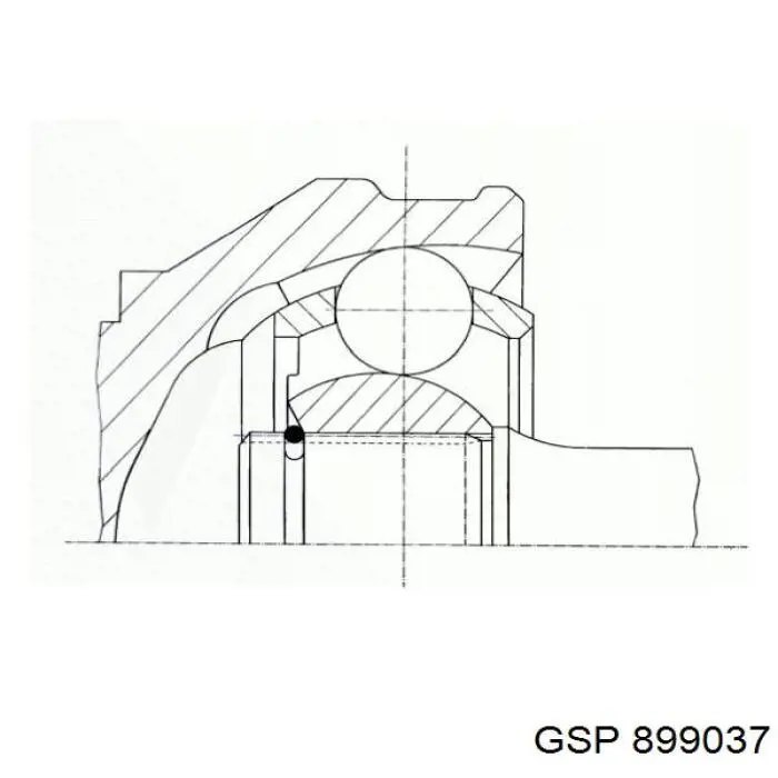 Junta homocinética exterior delantera GSP 899037