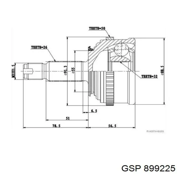 Comprar 899225 GSP Junta homocinetica