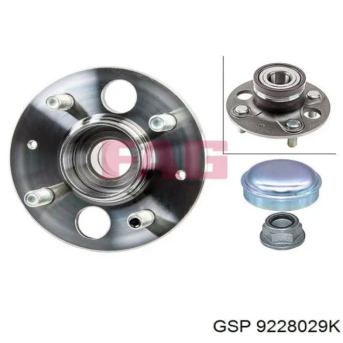 Buje de rueda GSP 9228029K precio, desde 72,01 EUR