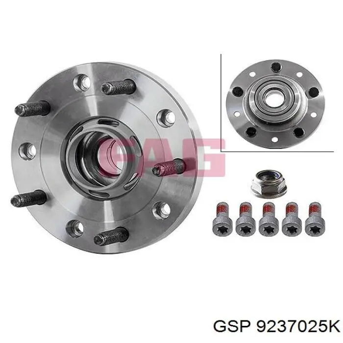 9237025K GSP cubo de rueda trasero