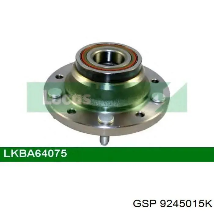 Cubo de rueda trasero 9245015K GSP