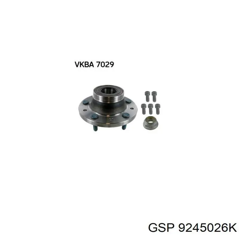 9245026K GSP cubo de rueda trasero