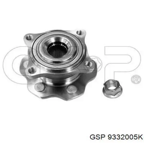 Cubo de rueda trasero 9332005K GSP