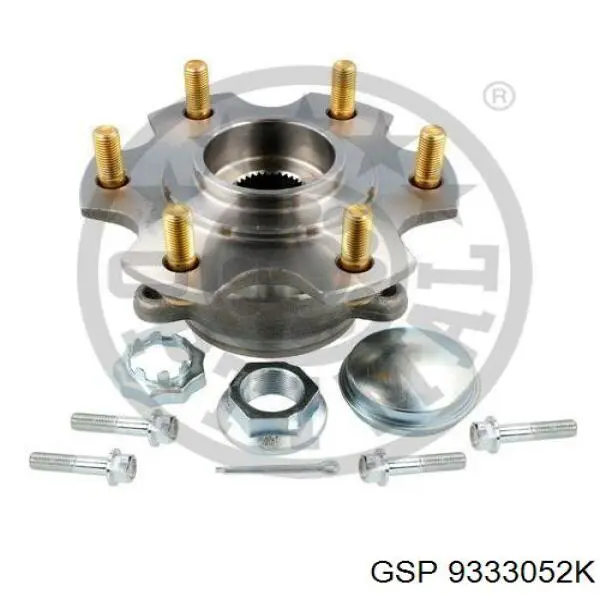 Cubo de rueda trasero 9333052K GSP