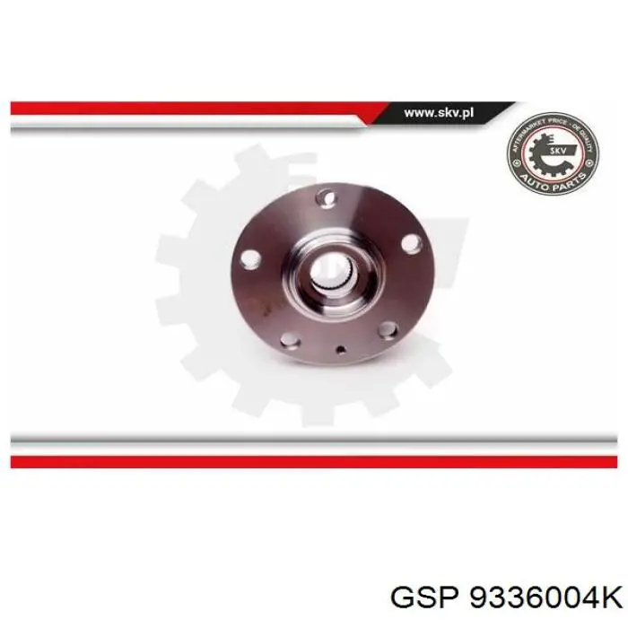 Buje de rueda delantero 9336004K GSP